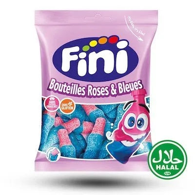 Fini Pink & Blue Bottles Halal 75 g (Spanien)