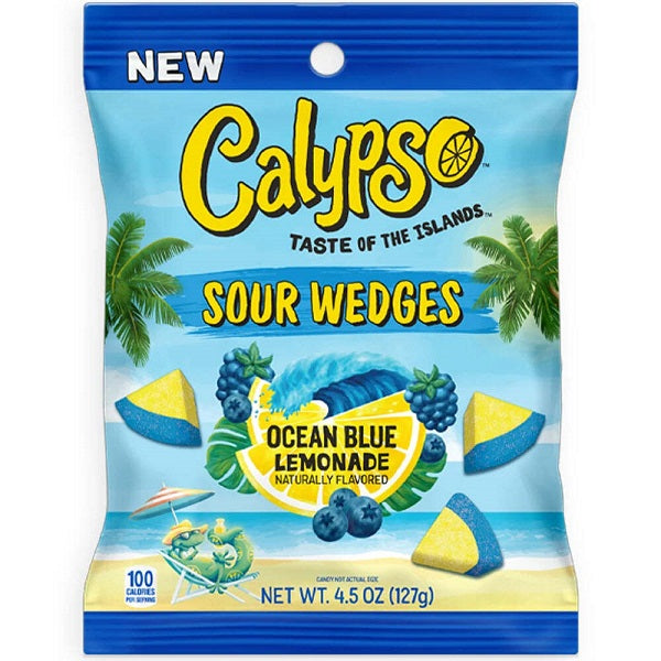 Calypso Sour Wedges Ocean Blue 127 g