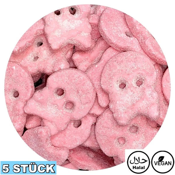 XL Himbeer Schädel (5x)