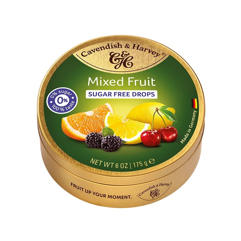 Cavendish & Harvey Mixed Fruit Drops Zuckerfrei 175 g