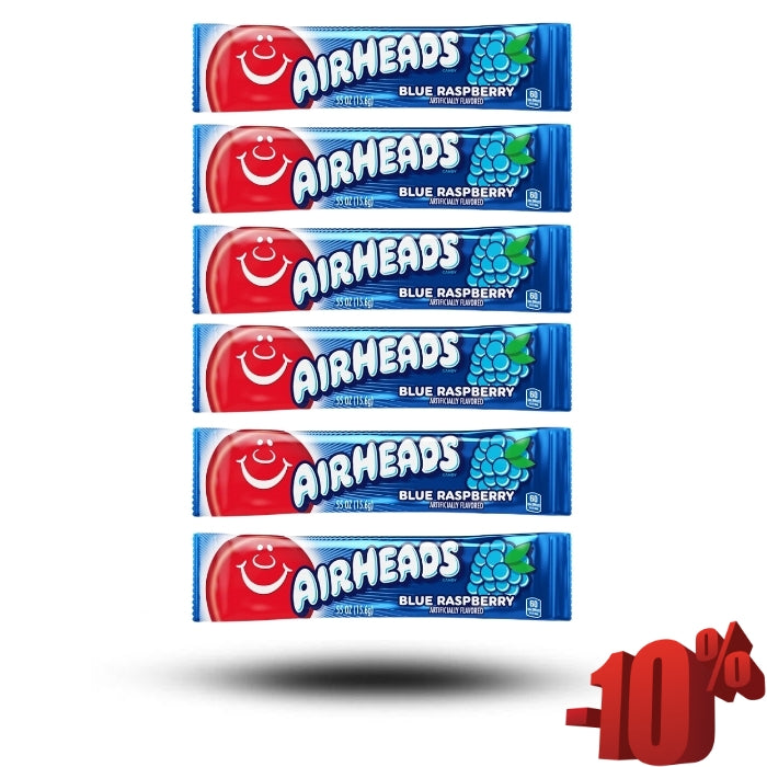 Airheads Blue Raspberry Bundle (6 Stück)