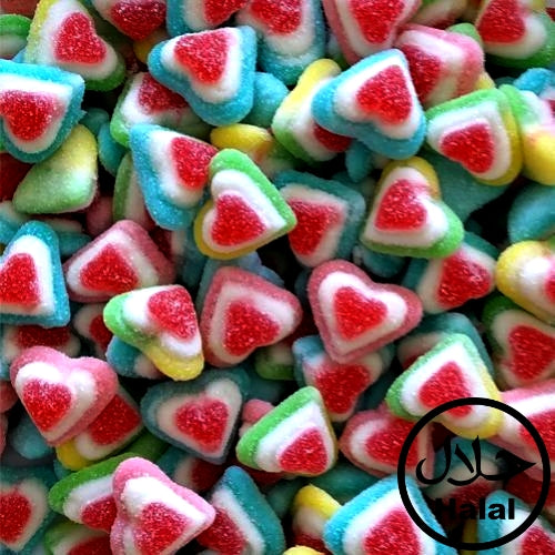 Bunte Herzen | Halal Süßigkeiten Tüte (350g)