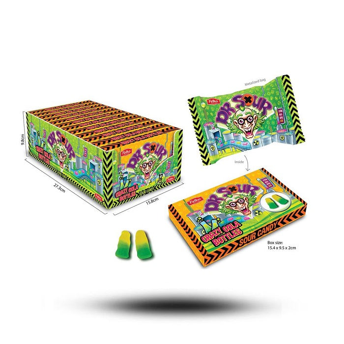 Dr. Sour Crazy Cola Bottles 90 g
