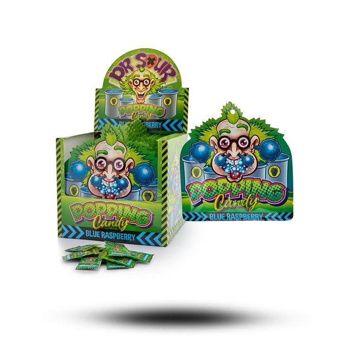 Dr. Sour Popping Candy Blue Raspberry