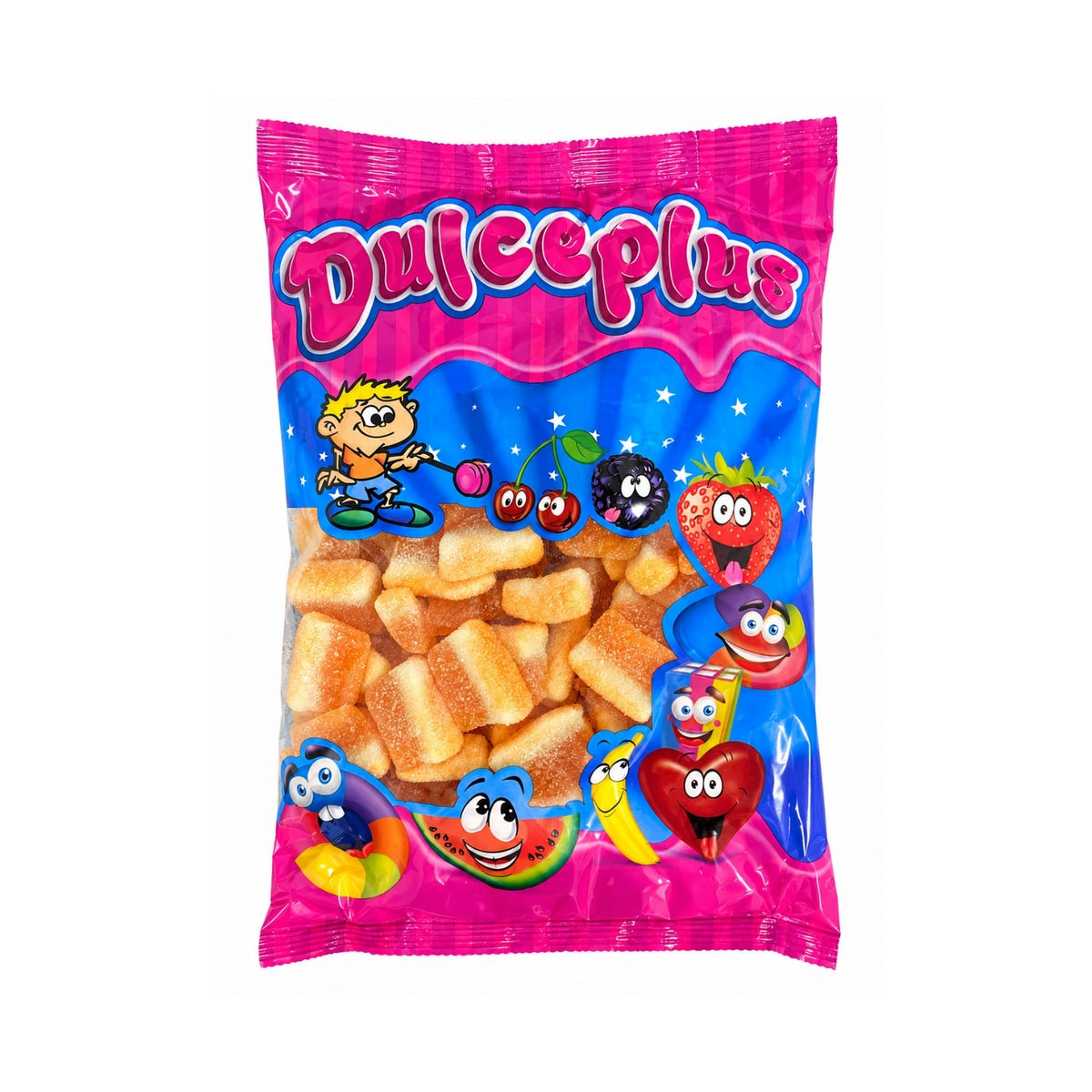 Dulceplus Pfirsichscheiben Halal Fruchtgummis 1 kg