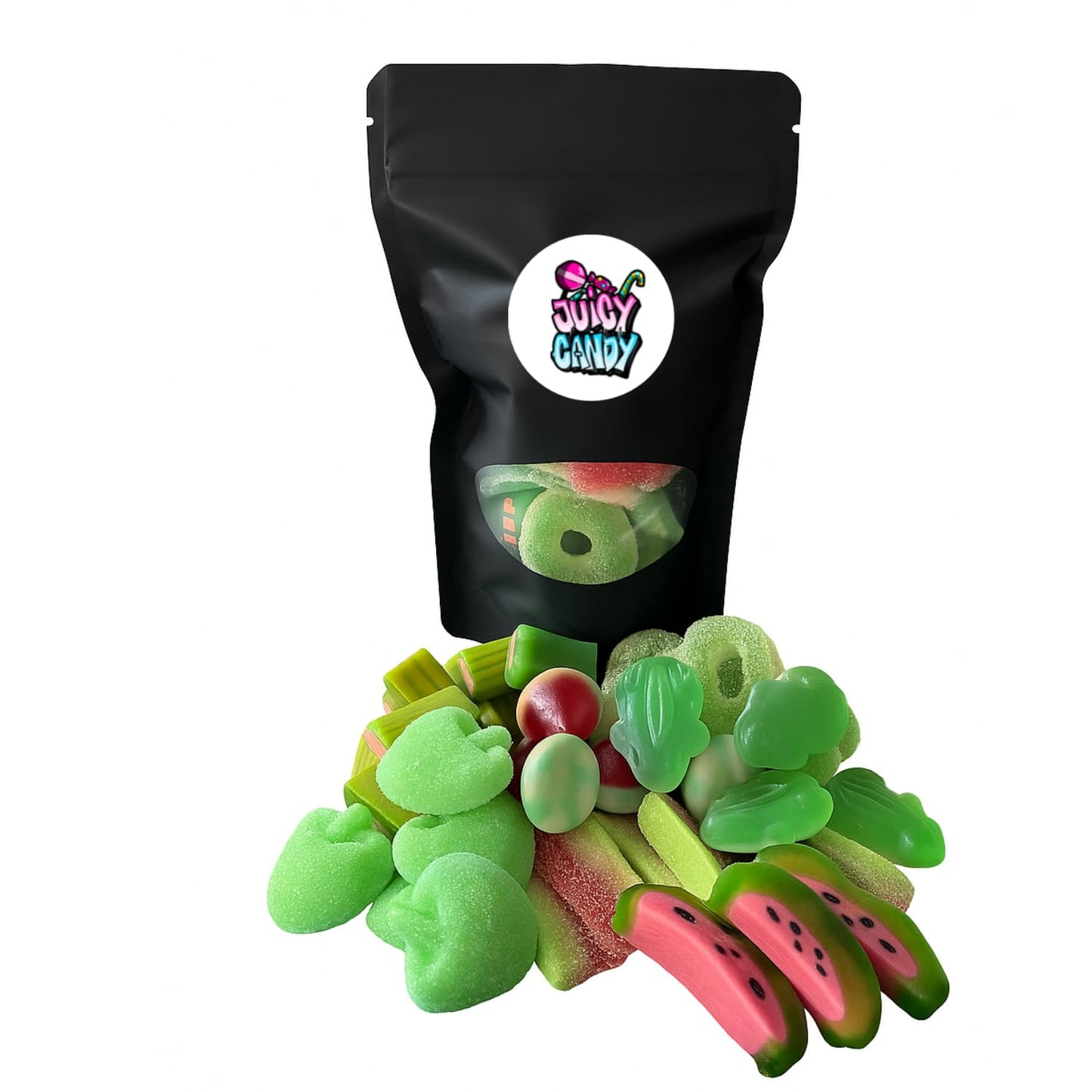 Bunte Tüte – Süßigkeiten Mix Grün (200 g)