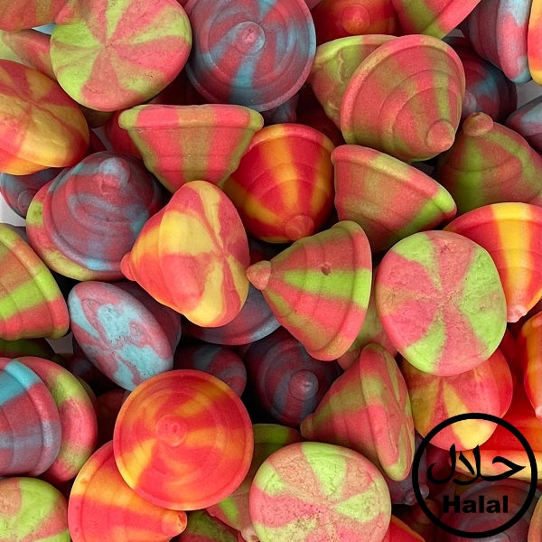 Regenbogen Kreisel Halal