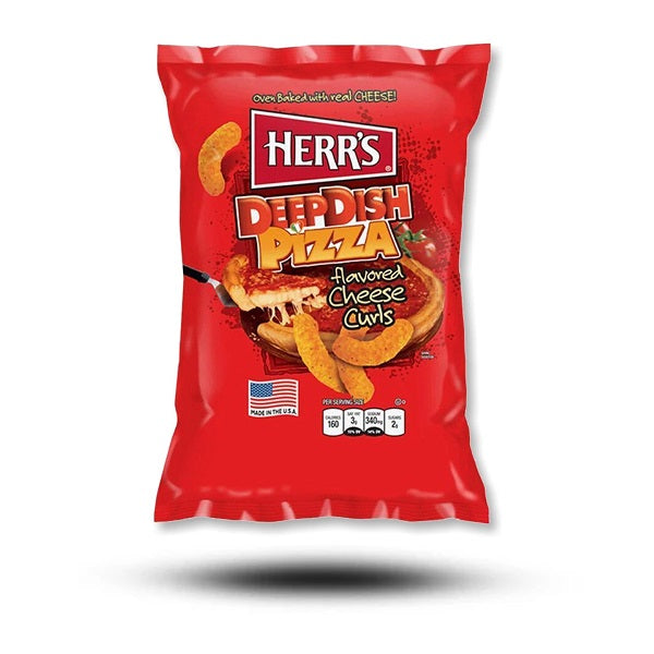HERRS DEEP DISH PIZZA CHEESE CURLS 170 g