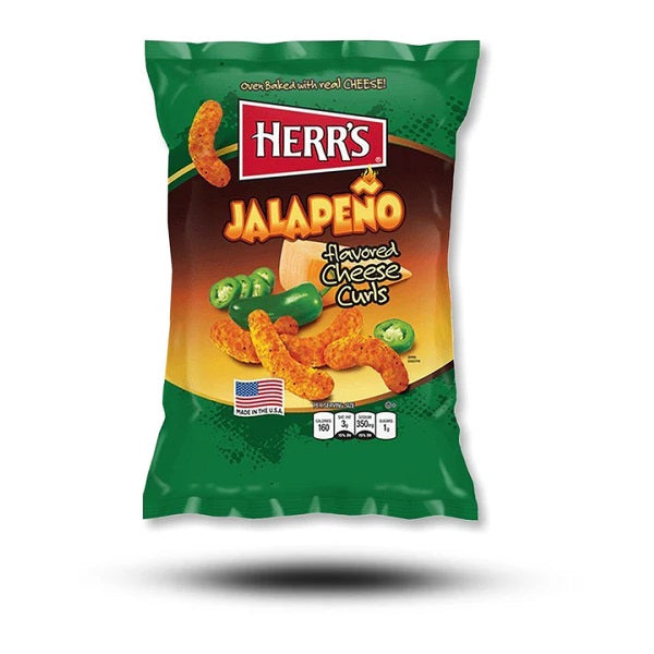 HERRS JALAPEÑO CHEESE CURLS 170 g