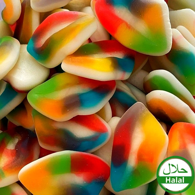 Regenbogen Lippen Halal