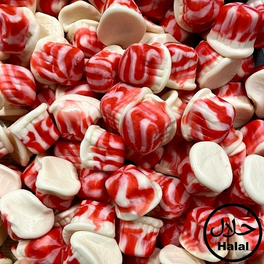 Riesen Erdbeer Twist | Halal Süßigkeiten Tüte (350g)