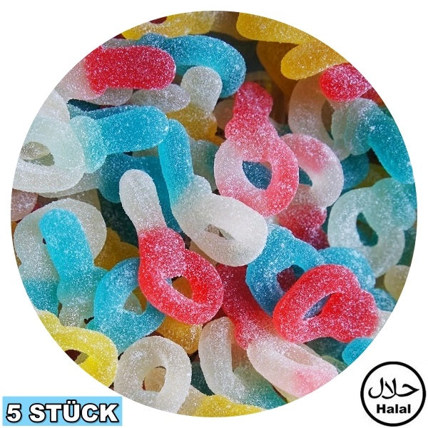Bunte Halal Schnuller (5x)