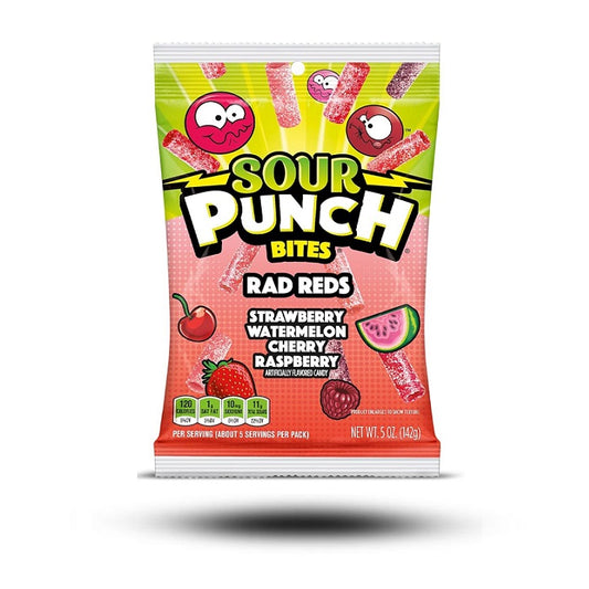 Sour Punch Rad Reds Bites Halal 140 g