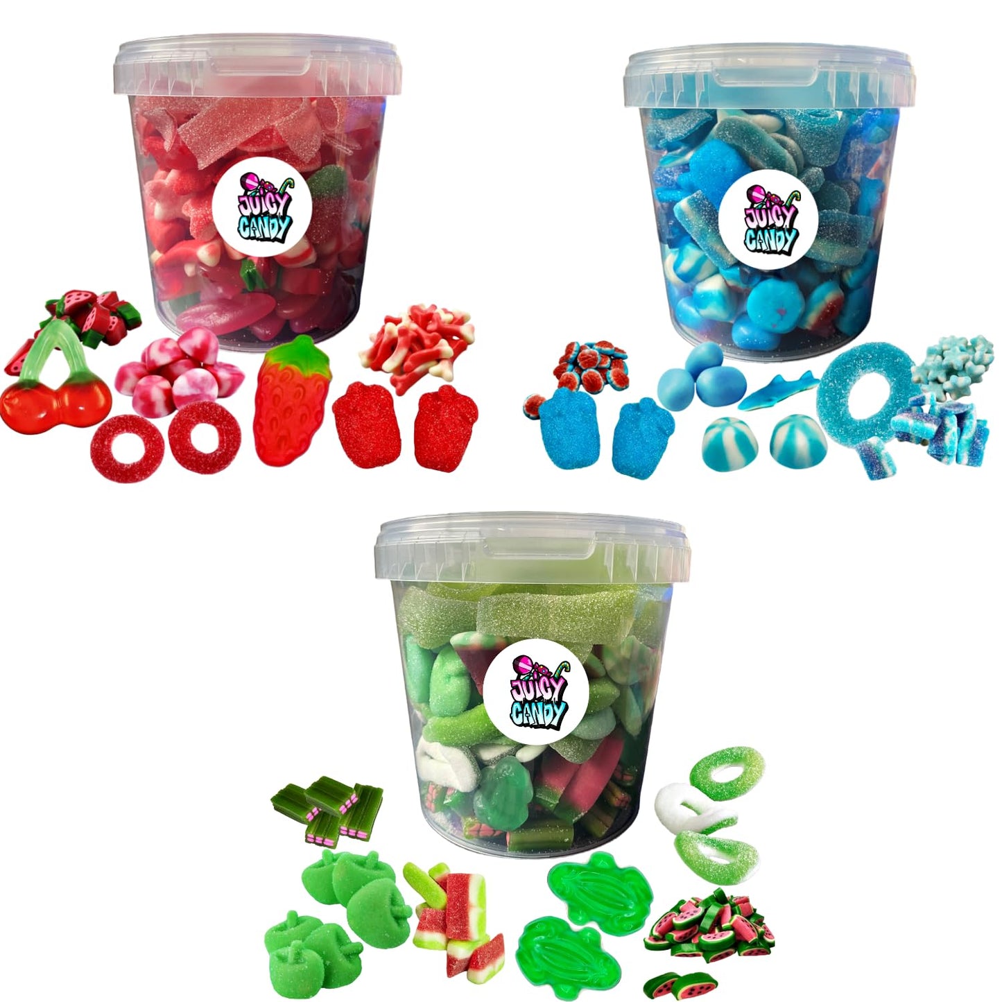 Süßigkeiten Mix Box Bundle 1,5 kg | Fruchtgummis aus aller Welt