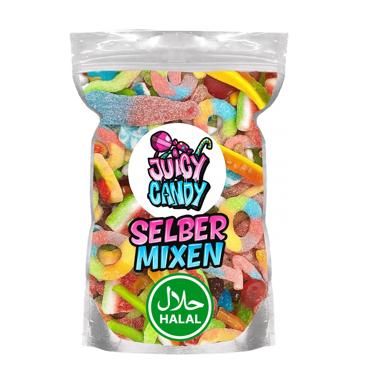 Halal Süßigkeiten selber mixen | Pick & Mix Fruchtgummis (500 g)