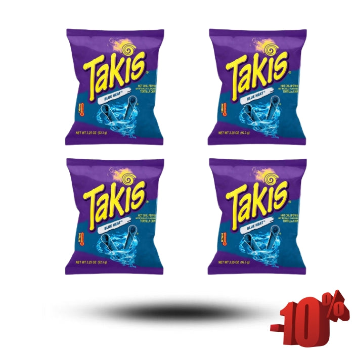 Takis Blue Heat Bundle (4x92,3g)