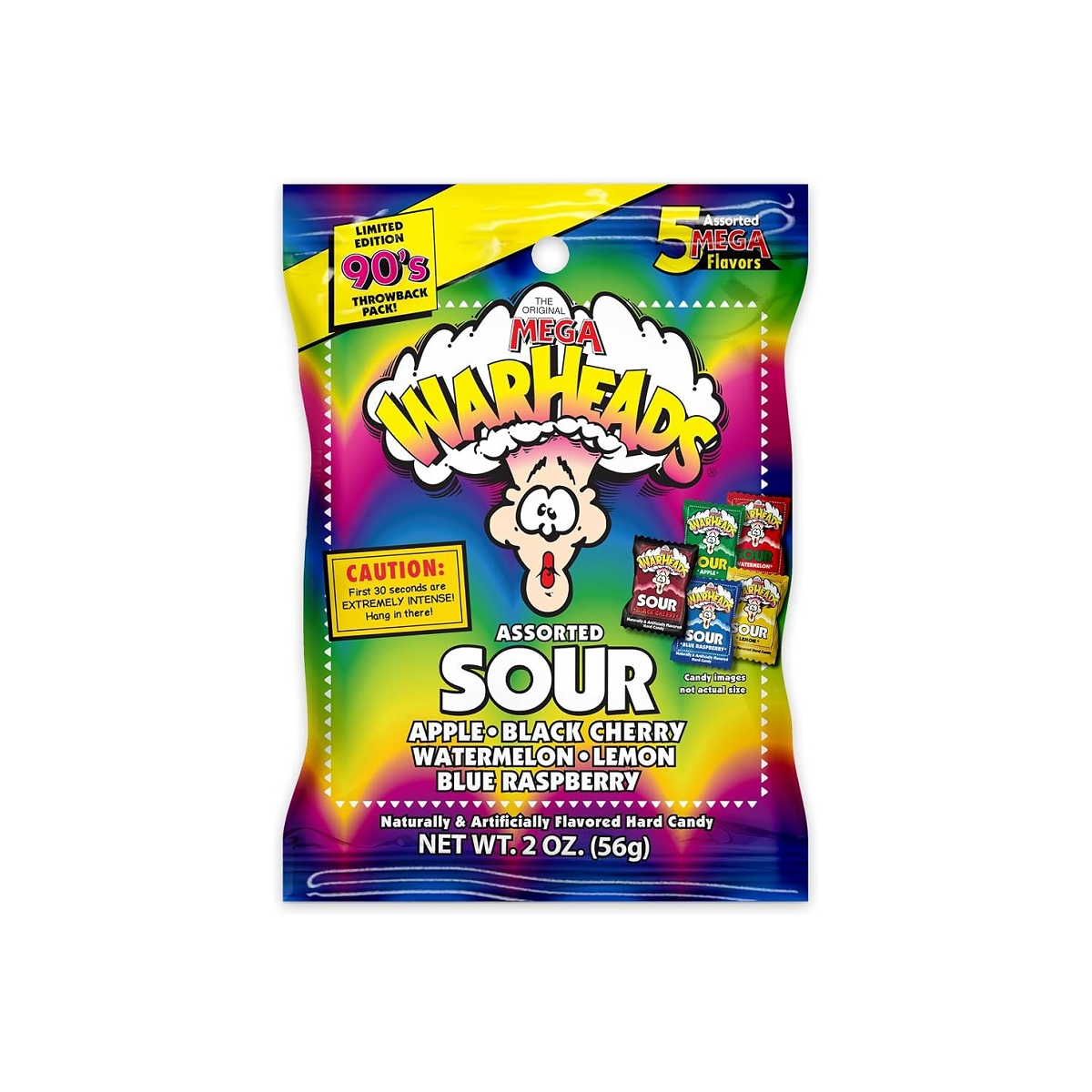 Warheads Assorted Sour 92 g
