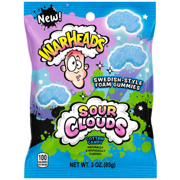 Warheads Cotton Candy Sour Clouds 85 g