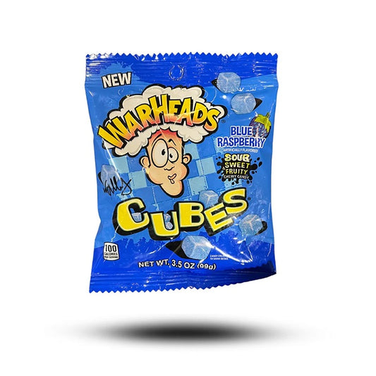 Warheads Blue Raspberry Cubes 99g