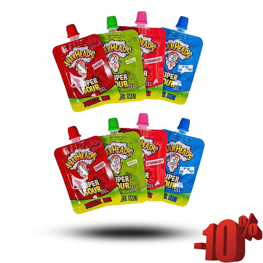 Warheads Tongue Attack Gel Bundle Angebot (8 Stück)