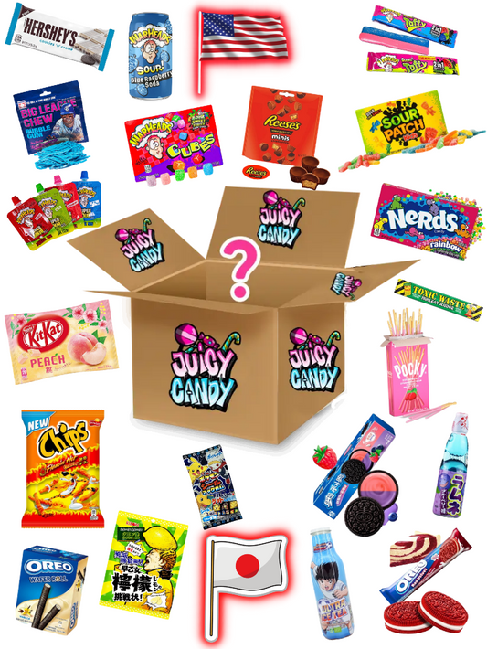 Japanische & Amerikanische Süßigkeiten Box XL | Überraschungsbox