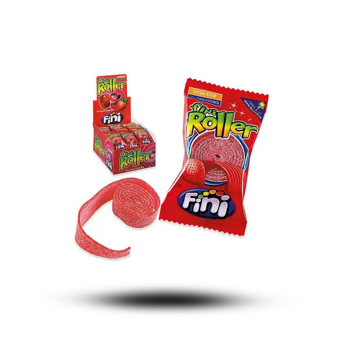 Fini Roller Erdbeere | Amerikanische Süßigkeiten | Süßigkeiten aus aller Welt