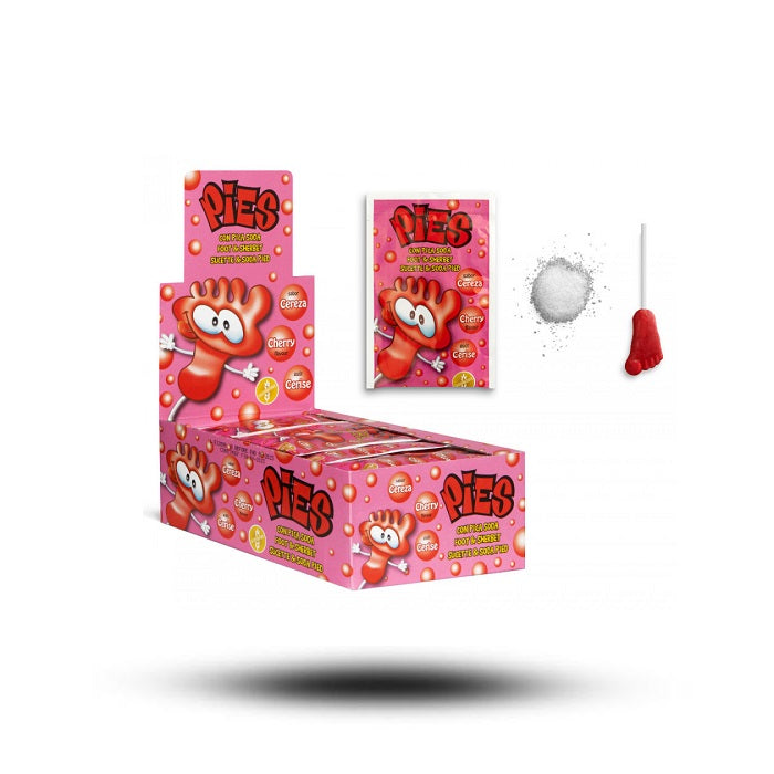 Foot Lollipop Cherry | Amerikanische Süßigkeiten | Süßigkeiten aus aller Welt