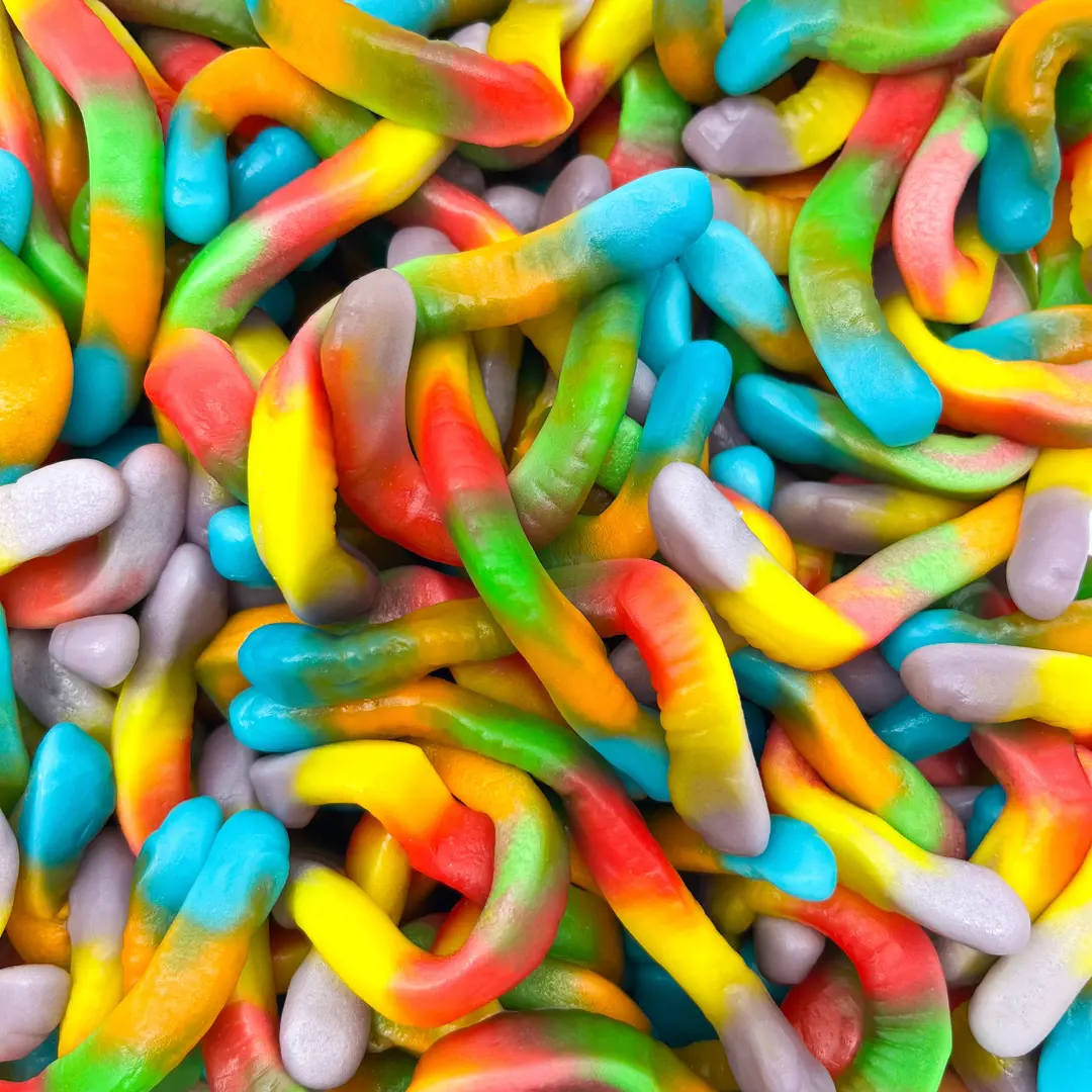 Dulceplus Regenbogen Würmer Halal Fruchtgummis 1 kg