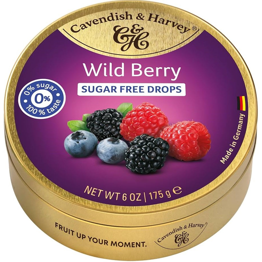 Cavendish & Harvey Wild Berry Drops Zuckerfrei 175 g