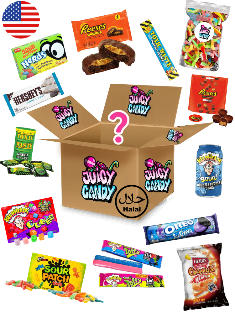 USA Halal Candy Mystery Box | Amerikanische Halal Süßigkeiten Überraschungsbox