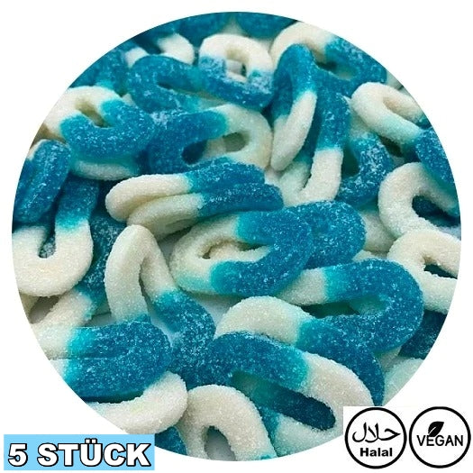 Blue White Raspberry Rings (5x)
