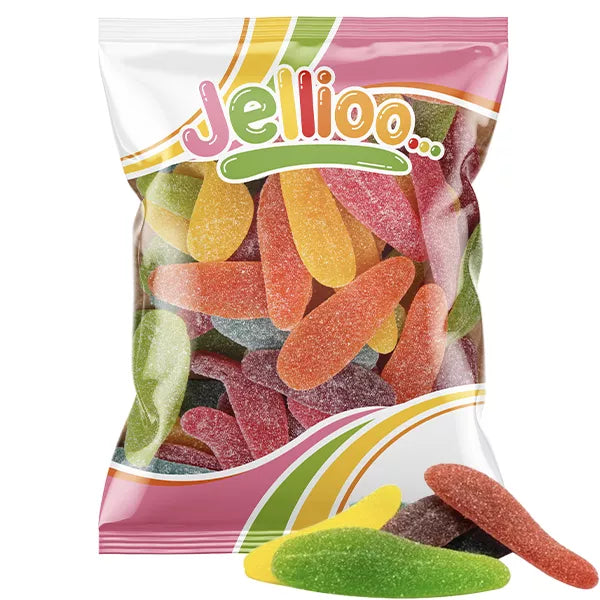 Jellioo Bunte Zungen XL Halal Fruchtgummis 1 kg