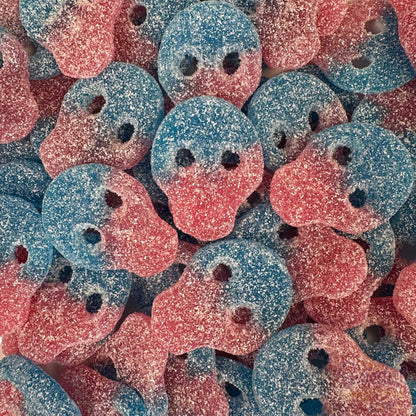 Matthijs Totenköpfe Blaubeere Himbeere Halal/Vegan Fruchtgummis 2 kg
