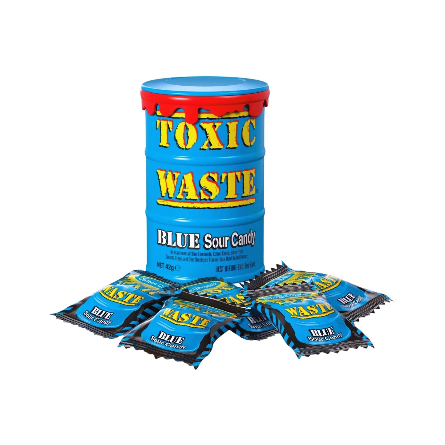 Toxic Waste Blue Sour Candy Drum 42 gr.