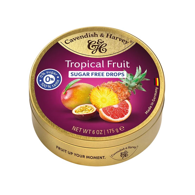 Cavendish & Harvey Tropical Fruit Drops Zuckerfrei 175 g
