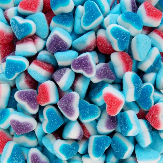 Blaue Herzen | Süßigkeiten Tüte (350g)