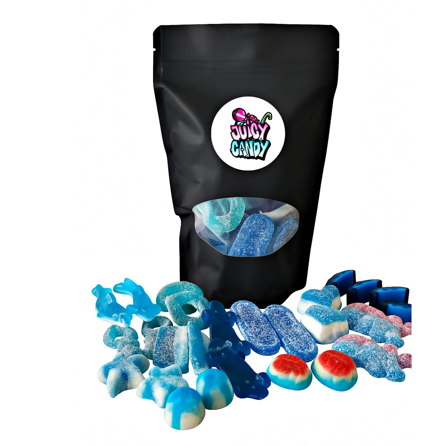 Bunte Tüte – Süßigkeiten Mix Blau (200 g)