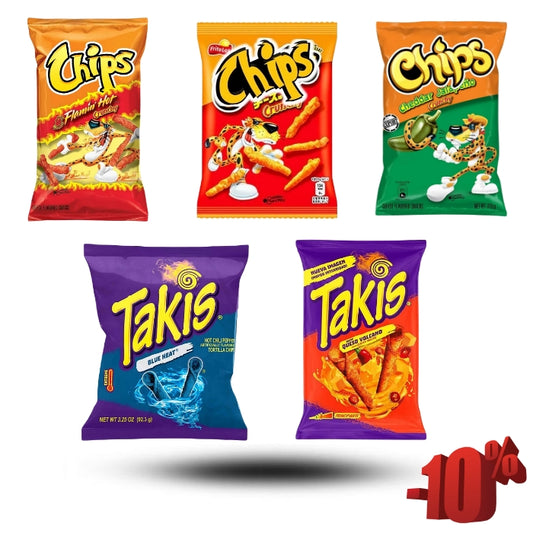 Amerikanische Chips Bundle