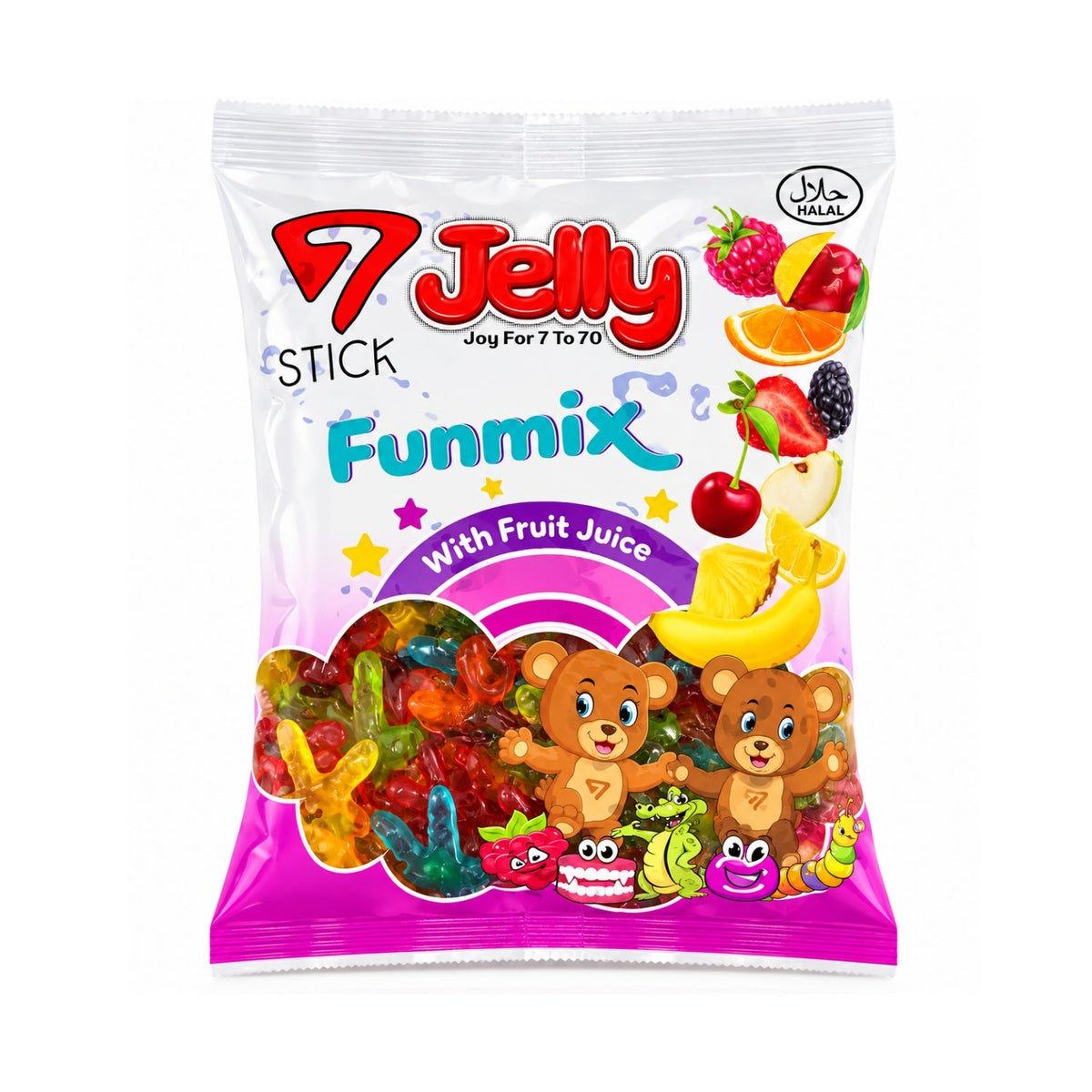 7Stick Cookie Man Halal Fruchtgummis 1 kg