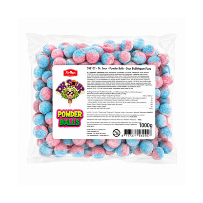Dr. Sour Brausebälle Bubblegum 1 kg