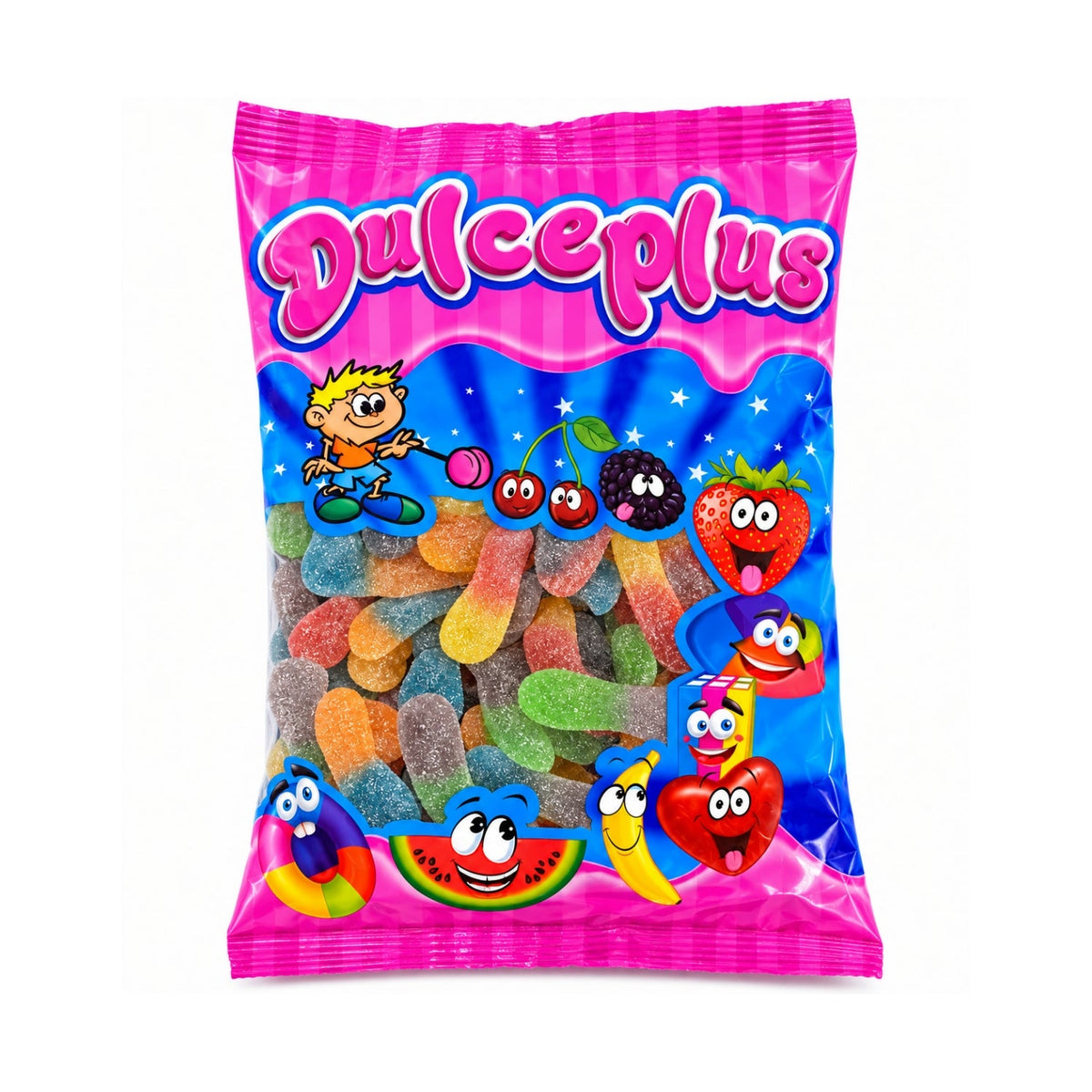 Dulceplus bunte Zungen Halal Fruchtgummis 1 kg