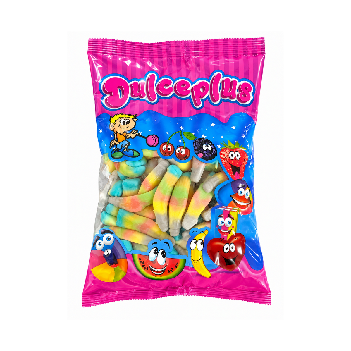 Dulceplus Regenbogen Jelly Flasche Halal Fruchtgummis 1 kg