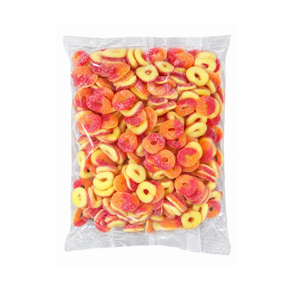 Dulceplus Pfirsichringe Halal Fruchtgummis 2 kg