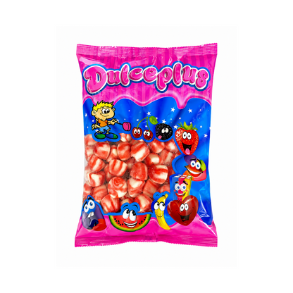 Dulceplus Erdbeer Cream Tops Halal Fruchtgummis 1 kg