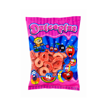 Dulceplus Erdbeerringe Halal Fruchtgummis 1 kg