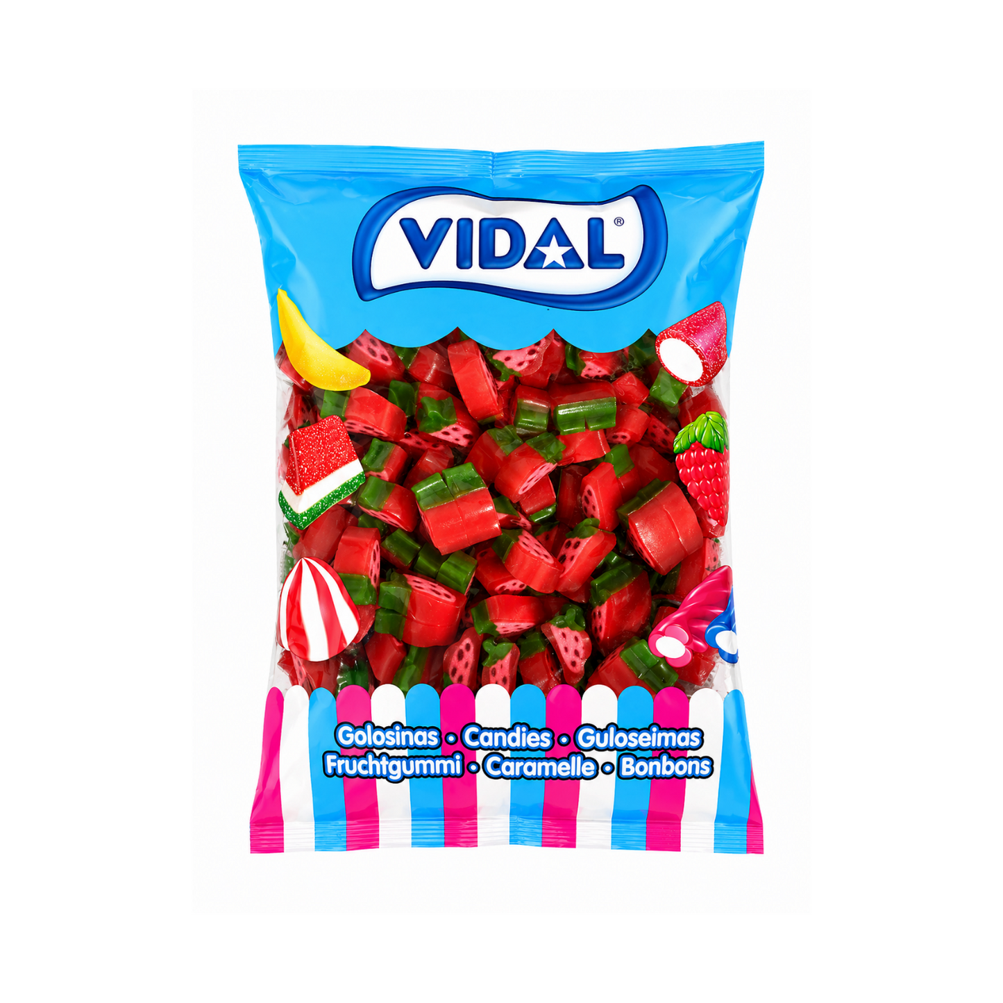Vidal Erdbeerscheiben Fruchtgummis 1 kg