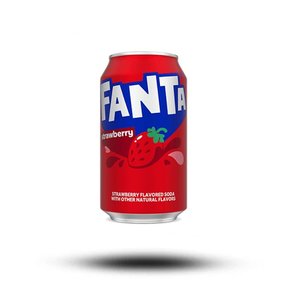 Fanta Strawberry 355 ml (USA) | Amerikanische Getränke – JUICY CANDY Fanta Strawberry 355 ml (USA) | Amerikanische Getränke – JUICY CANDY