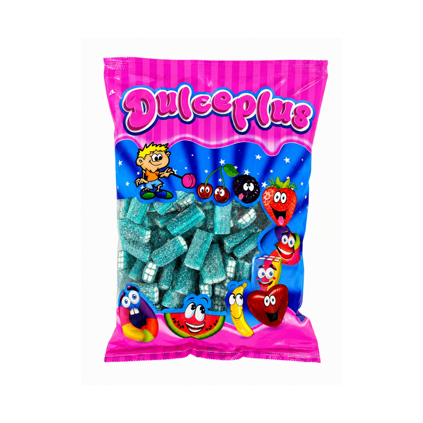 Dulceplus Saure Himbeer Ziegel Halal Fruchtgummis 1 kg