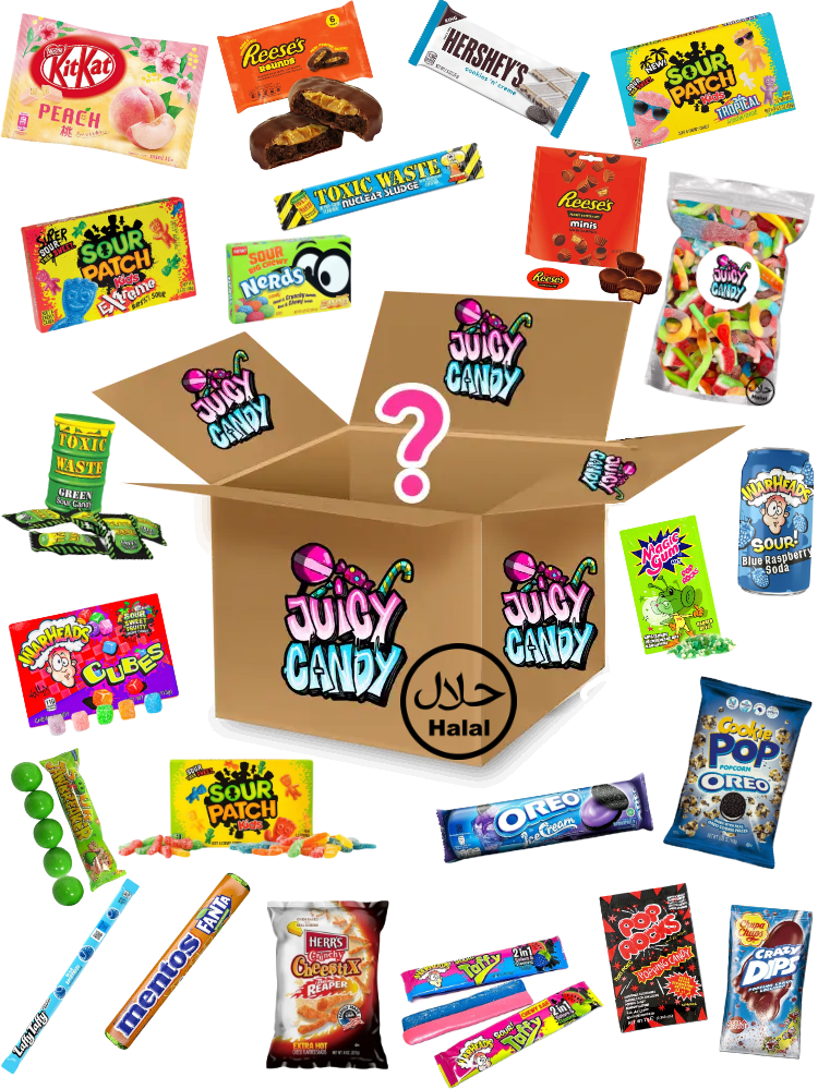 XL Halal Candy Box | Halal Süßigkeiten Box Überraschungsbox – JUICY CANDY