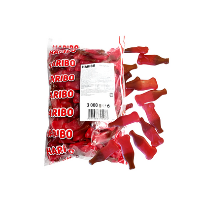Haribo Kirsch Cola Flaschen Halal Fruchtgummis 3 kg